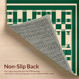 Chic Green Geometric Mosaic(Green)