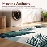 Ultra Soft Area Rug, Non Slip, Stain Resistant, Washable Area Rugs for Living Room, Bedroom, Stylish Reversible Nature Theme(Gray)