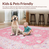 Cozy Light Pink Abstract Motif(Pink)