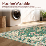 Ultra Soft Area Rug, Non Slip, Stain Resistant, Washable Area Rugs for Living Room, Bedroom, Rustic Charming Geometric Composition(Beige)