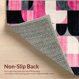 Contemporary Wavy Circular Motif(Pink)