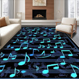 Ultra Soft Area Rug, Non Slip, Stain Resistant, Washable Area Rugs for Living Room, Bedroom, Chic Color Splash Aesthetic(Blue)