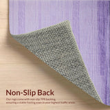 Ultra Soft Area Rug, Non Slip, Stain Resistant, Washable Area Rugs for Living Room, Bedroom, Calming Subtle Shag Design(Purple)