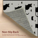Cute Country Style Cat Motif(Black)
