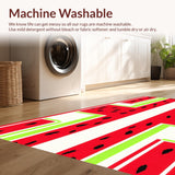 Ultra Soft Area Rug, Non Slip, Stain Resistant, Washable Area Rugs for Living Room, Bedroom, Vibrant Fruit-Inspired Decorative Touch(Red)