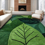 Ultra Soft Area Rug, Non Slip, Stain Resistant, Washable Area Rugs for Living Room, Bedroom, Charming Moss Green Textured Aesthetic(Green)