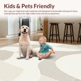 Chic Linear Cream Wave Design(Beige)