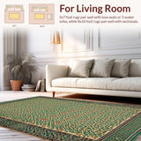 Ultra Soft Area Rug, Non Slip, Stain Resistant, Washable Area Rugs for Living Room, Bedroom, Stylish Abstract Natural Palette(Beige)