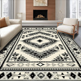 Ethnic Inspired Handwoven Area With Distinctive Geometric(Black)