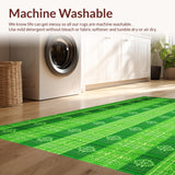 Ultra Soft Area Rug, Non Slip, Stain Resistant, Washable Area Rugs for Living Room, Bedroom, Green Neutral Dining Room Pet-Friendly Low Maintenance Rug(Green)