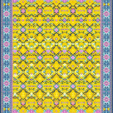 Charming Colorful Diamond Lattice(Yellow)