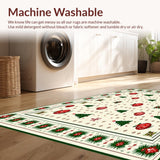 Xmas Charm Beige Holiday Tree Kitchen of Winter(White)