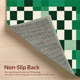 Chic Textured Retro Checker Motif(Green)