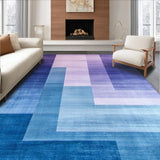 Ultra Soft Area Rug, Non Slip, Stain Resistant, Washable Area Rugs for Living Room, Bedroom, Elegant Soft Ombre Gradient(Blue)