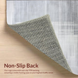 Ultra Soft Area Rug, Non Slip, Stain Resistant, Washable Area Rugs for Living Room, Bedroom, Sleek Neutral Shaggy Elegance(Gray)