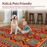 Eclectic Color Splash Tapestry Look(Red)