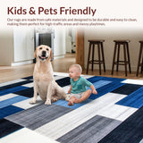Trendy Abstract Patterned Decor(Blue)
