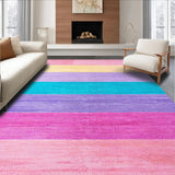Ultra Soft Area Rug, Non Slip, Stain Resistant, Washable Area Rugs for Living Room, Bedroom, Lively Playful Iridescent Touch(Pink)