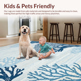 Coastal Coral Wave Motif(Blue)