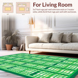 Lively Geometric Green Tiled Artistry(Green)