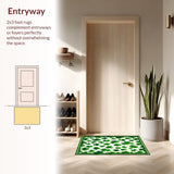 Elegant Green Leaf Motif Design(Green)