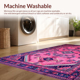 Ultra Soft Area Rug, Non Slip, Stain Resistant, Washable Area Rugs for Living Room, Bedroom, Rustic Pink Cowgirl Aesthetic(Pink)