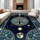 Celestial Tree Silhouette Motif(Blue)