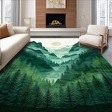 Charming Woodland Watercolor Art(Green)