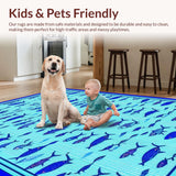 Carefree Underwater Scene Art(Blue)