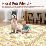 Beige Ivory Krystin Medallion Style Area(Ivory)