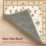 Beige Geometric Contemporary Bohemian Design(White)