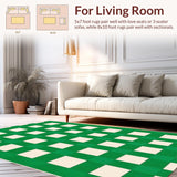 Luxurious Earthy Checkered Motif(Green)