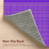 Ultra Soft Area Rug, Non Slip, Stain Resistant, Washable Area Rugs for Living Room, Bedroom, Fresh Minimalist Purple Art Piece(Purple)