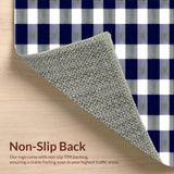 Rustic Coastal Blue Checkered Style(Blue)