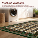 Ultra Soft Area Rug, Non Slip, Stain Resistant, Washable Area Rugs for Living Room, Bedroom, Rustic Pine Cone Elegance(Brown)