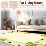 Lush Greenery Inspired Print(Beige)