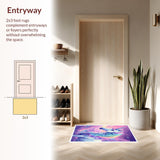 Ultra Soft Area Rug, Non Slip, Stain Resistant, Washable Area Rugs for Living Room, Bedroom, Fluffy Plush Rainbow Carpet for Kids Playroom(Orange)