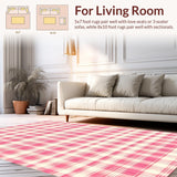 Trendy Blossom Pink Geometric Flair(Red)