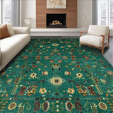 Ultra Soft Area Rug, Non Slip, Stain Resistant, Washable Area Rugs for Living Room, Bedroom, Vibrant Jungle-Inspired Artwork(Blue)