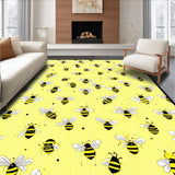 Ultra Soft Area Rug, Non Slip, Stain Resistant, Washable Area Rugs for Living Room, Bedroom, Sweet Honey Distressed Look(Yellow)