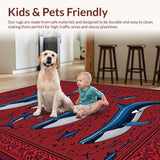 Vibrant Coastal Creature Design(Red)