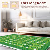 Charming Springtime Checkered Aesthetic(Green)