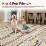 Minimalist Beige Trellis Visual(Gray)