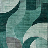 Vibrant Modern Swirling Elements(Green)