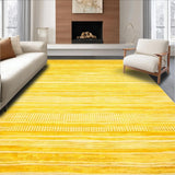 Ultra Soft Area Rug, Non Slip, Stain Resistant, Washable Area Rugs for Living Room, Bedroom, Cozy Warm Yellow Motif(Yellow)