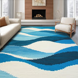 Lush Gentle Curved Lines(Blue)