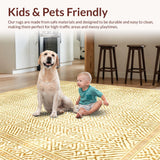 Cozy Warm Hue Lattice Design(Beige)