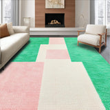 Ultra Soft Area Rug, Non Slip, Stain Resistant, Washable Area Rugs for Living Room, Bedroom, Modern Brightly Colored Wonderland(Green)