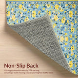 Lively Rustic Decor with Cheerful Hues(Blue)