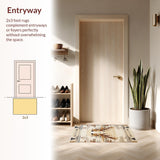 Ultra Soft Area Rug, Non Slip, Stain Resistant, Washable Area Rugs for Living Room, Bedroom, Luxurious Neutral Toned Aesthetic(Beige)